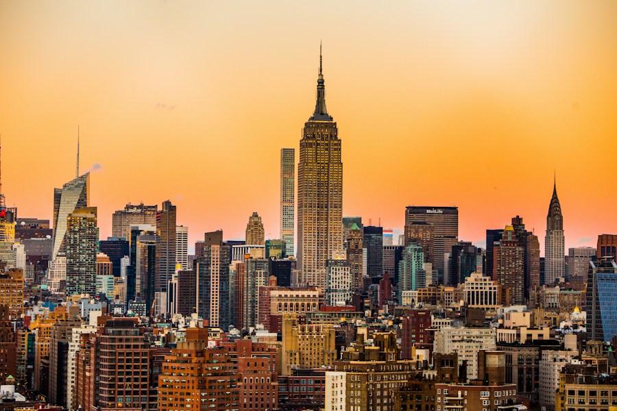 Skyline de Manhattan com Empire State Building em Nova York